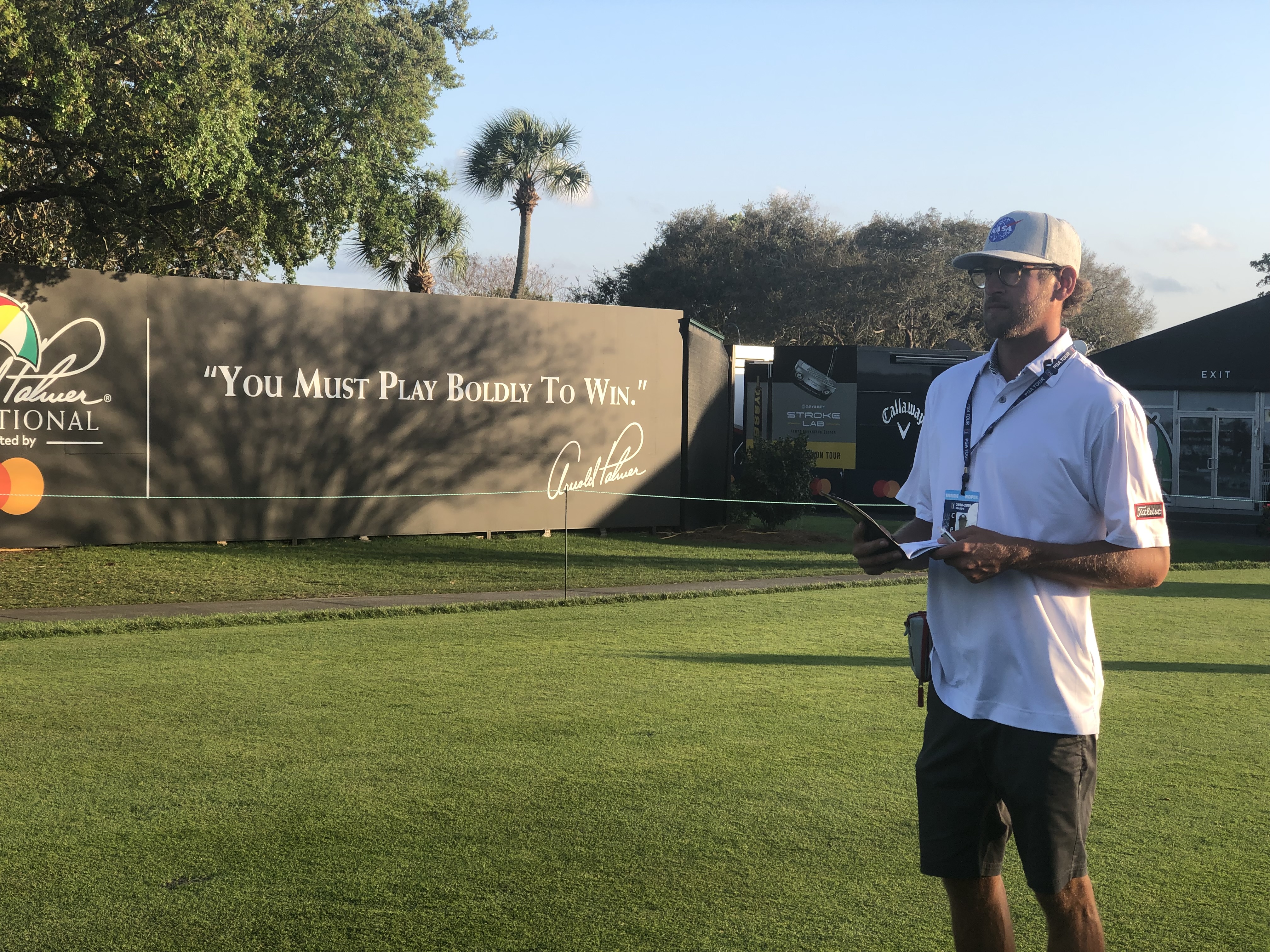 Jonathan Enge with Arnold Palmer